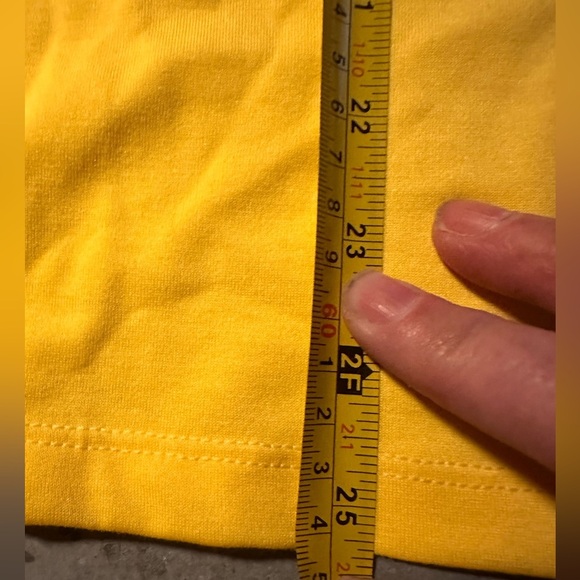 Lularoe Small yellow Liv graphic T “ Take Me To The Weekend” with black ringer - Picture 7 of 7